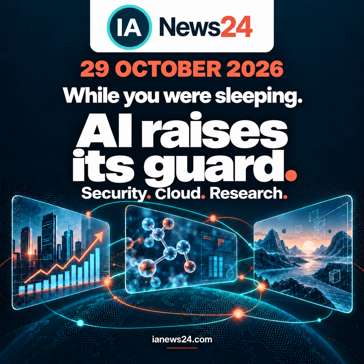 While you were sleeping, 29 October 2026. AI raises its guard: security, cloud and research.