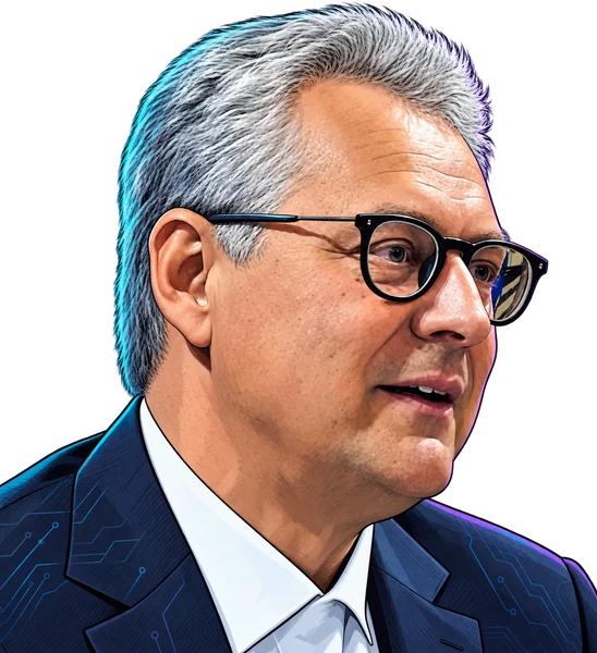 Ritratto illustrato di Umberto Mancini